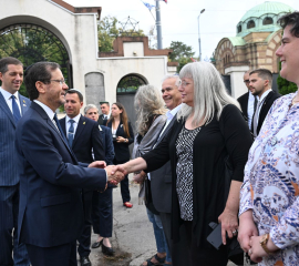 Predsednik Izraela posetio Jevrejsko groblje u Beogradu: Jevrejska zajednica u Srbiji stoji kao svetionik