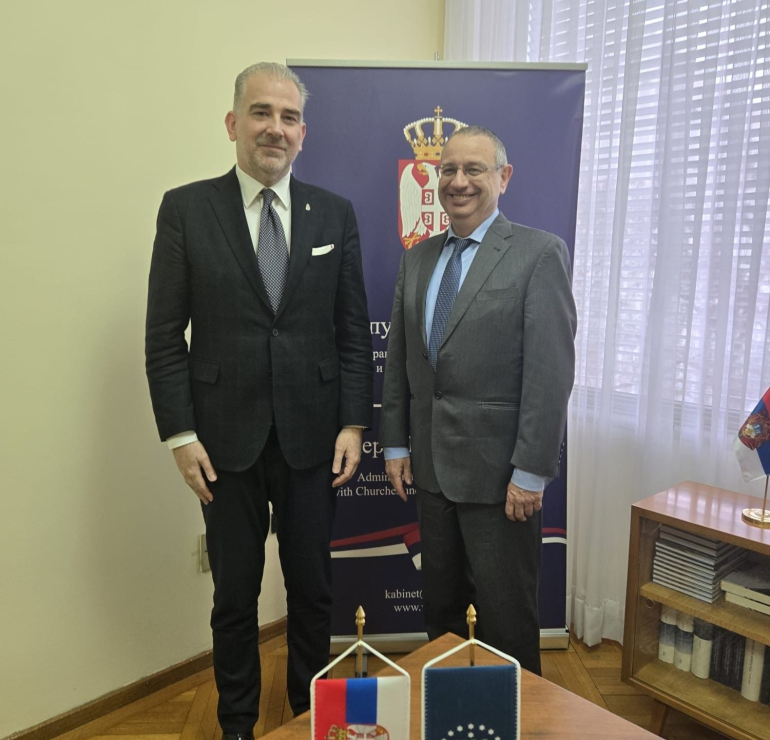 Direktor Uprave za saradnju sa crkvama i verskim zajednicama čestitao rabinu Pesah