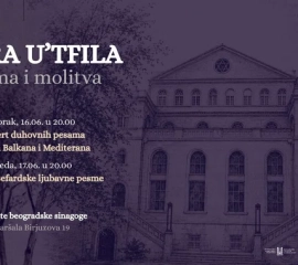 Koncert Shira U’Tfila u dvorištu beogradske sinagoge