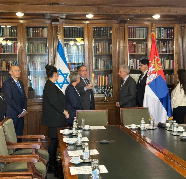 Obeležen praznik Hanuka u narodnoj skupštini Srbije (FOTO)
